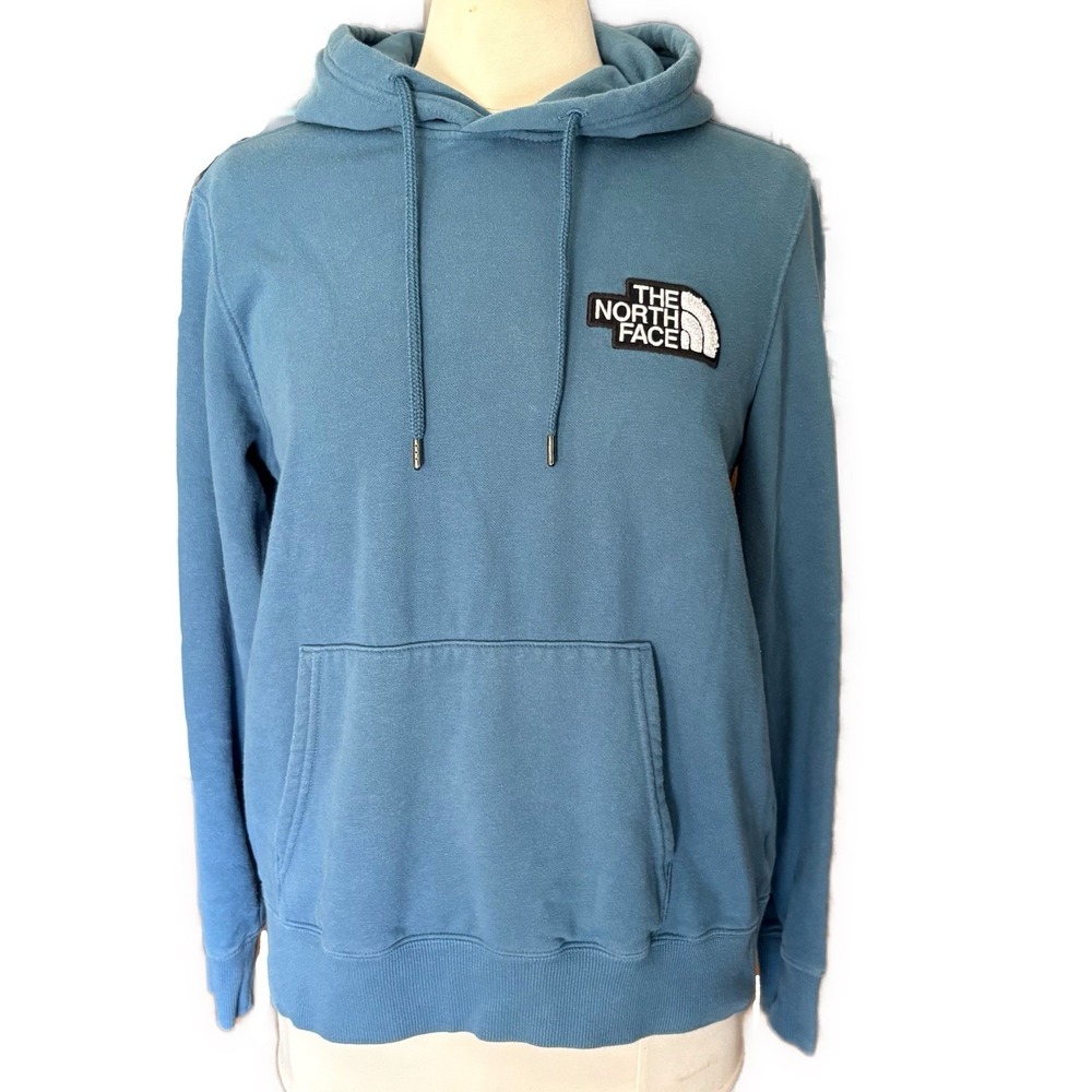 The North Face Womens Hoodie Sweatshirt Blue Size Medium‎ Pullover